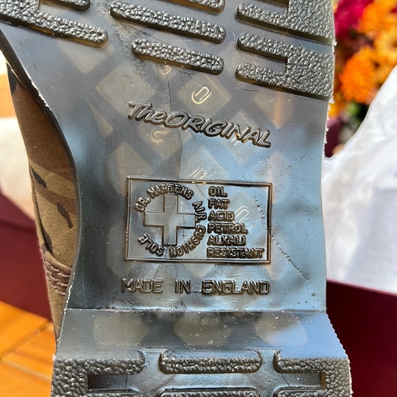 RARE NWT/Box Dr. Martens Pascal Olive & Dark Tan Camo+Abandon. England. US 10M - Picture 13 of 16